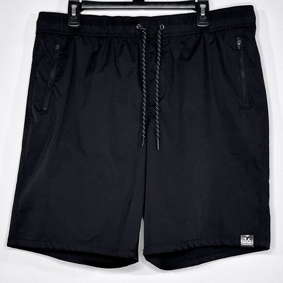 NWT Urban Pipeline Black Super Flex Durable Stretch Fabric Jogger Short Size 36 - Picture 1 of 11